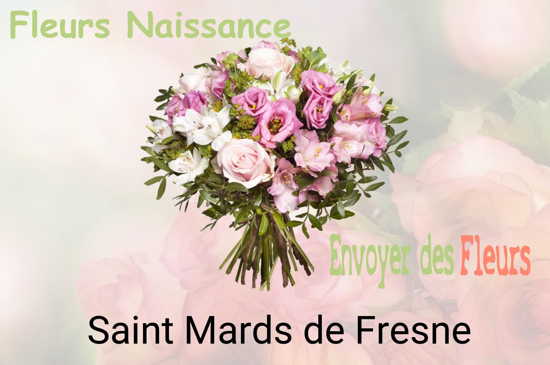Bouquet de fleurs de naissance livré à Saint-Mards-de-Fresne