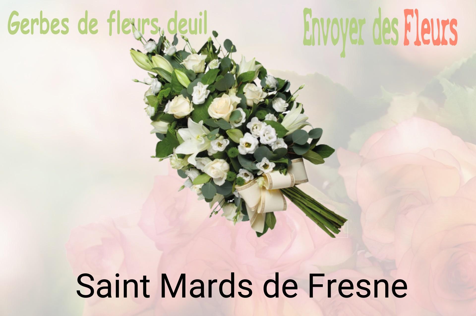 Gerbe de fleurs de deuil livrée à Saint-Mards-de-Fresne